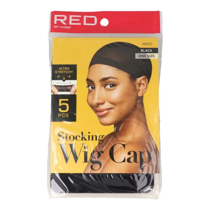 Red Kiss Wig Cap 5 em 1 5 Unid