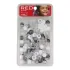 Red Kiss Xl Hair Beads 100uds