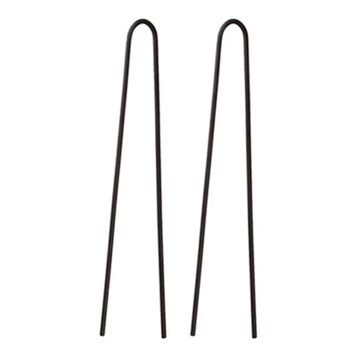 Eurostil 200 Ganchos Pretos 70mm