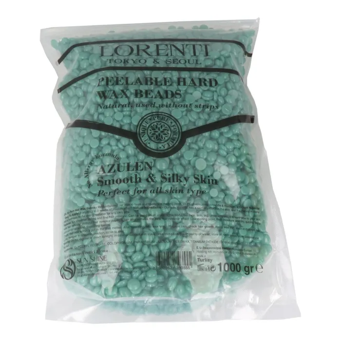 Lorenti Hair Perlas de Cera Depilatoria Azulen 1000ml