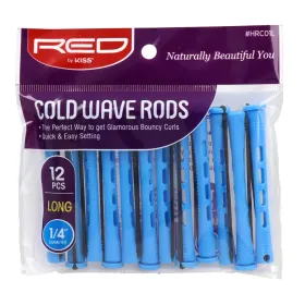 Red Kiss Cold Wave Bigudi 1/4" 12 Peças Blue