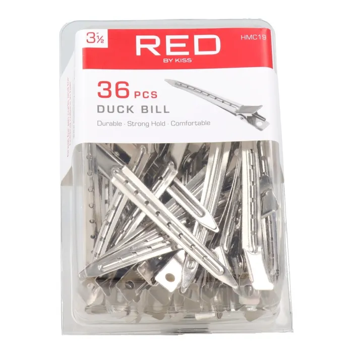 Red Kiss Duck Bills 3 1/2" 36 Piezas Clips