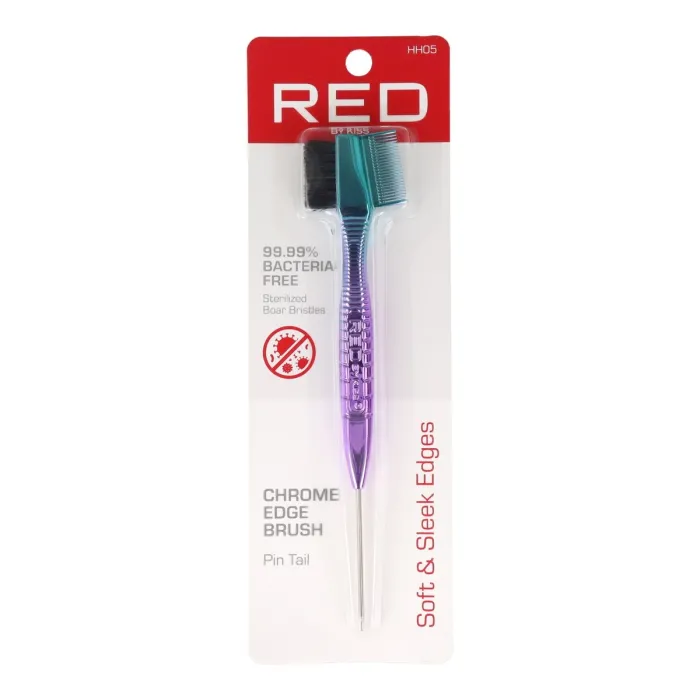 Red Kiss Edge Brush Ombre Chrome Pintail