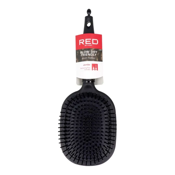 Red Kiss Rubberized Paddle Brush