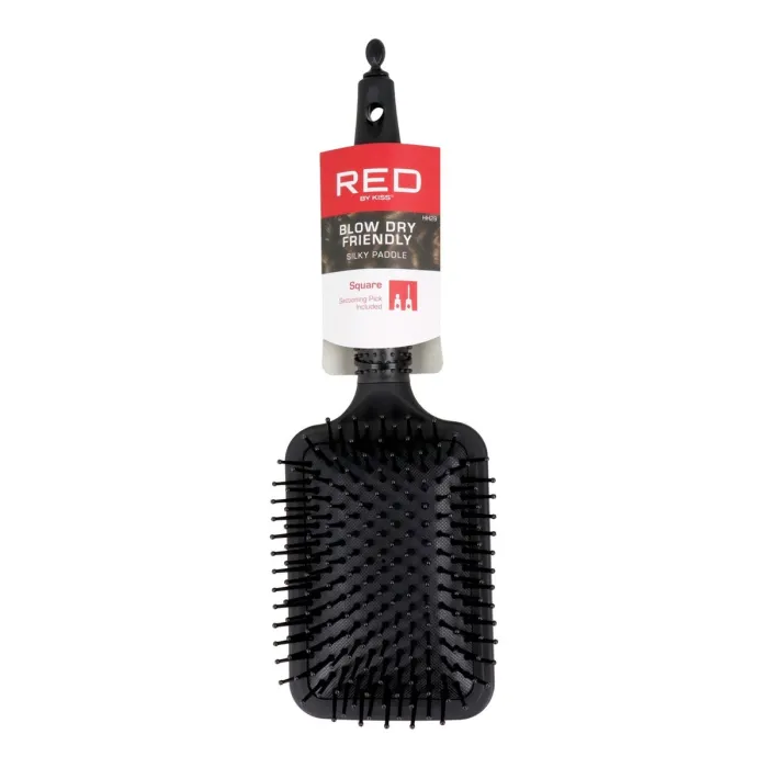 Red Kiss Rubberized Paddle Brush