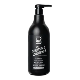 L3VEL3 Champú 2 en 1 y Acondicionador con Queratina 1000ml