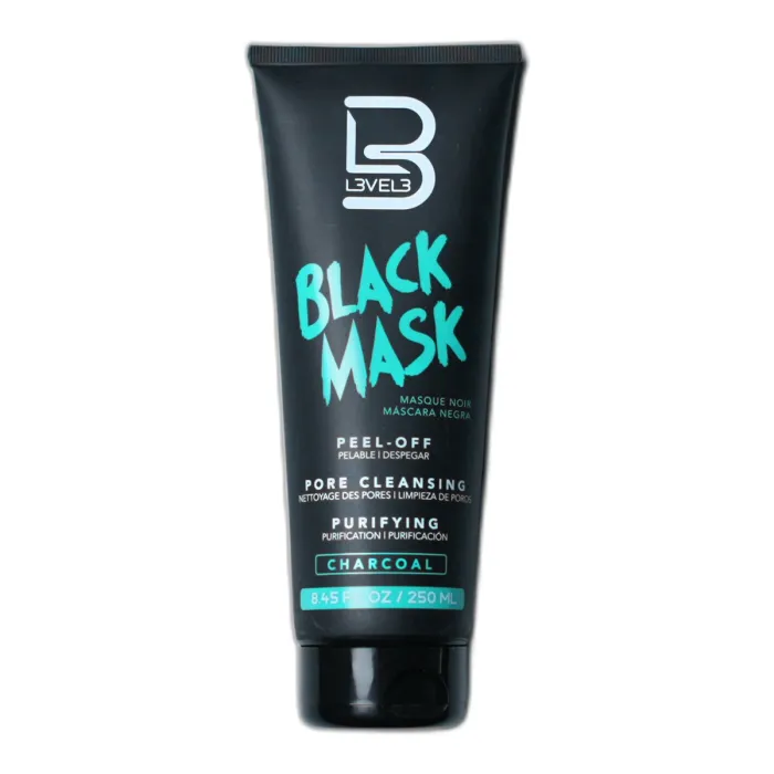 L3VEL3 Mascarilla Negra Facial Carbón Vegetal 250ml