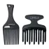 L3VEL3 Set de 2 Peines Negros Afro