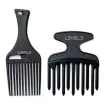 L3VEL3 Conjunto de 2 Pentes Afro Pretos