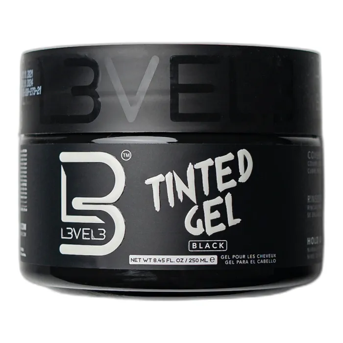 L3VEL3 Tinte en Gel Negro Fijación Fuerte 250ml