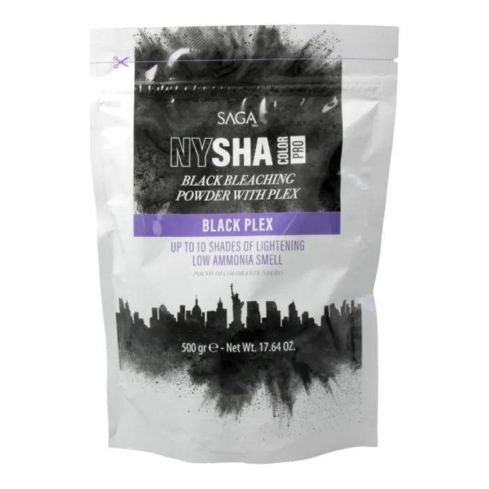Nysha Color Pro Pó Decolorante Preto Plex 500g