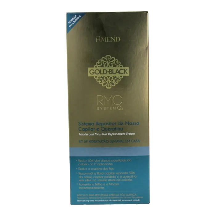 Amend Gold Black RMC System Q+ Kit Repositor de Massa Capilar
