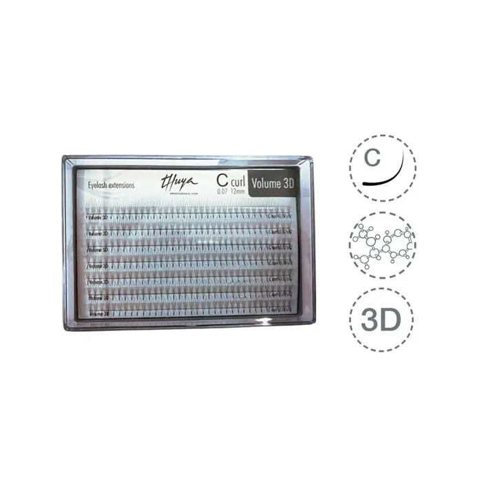 Thuya Extensões de Cílio 3D 0.07 C-Curl