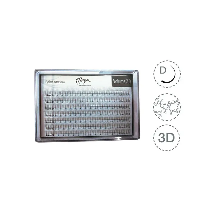 Thuya Extensiones de Pestañas 3D 0.07 D-Curl