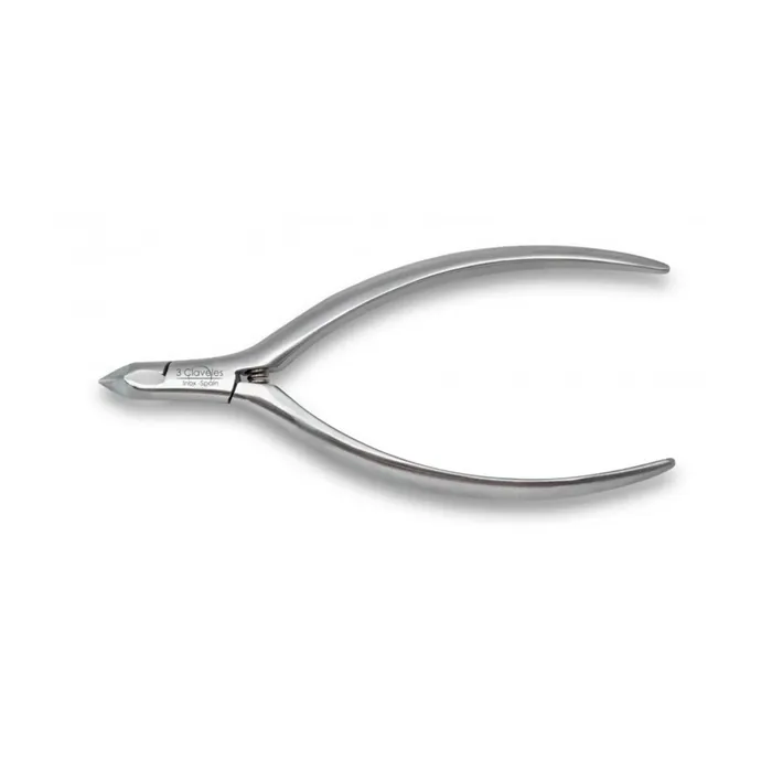 3 Claveles Pince à cuticules inox 11 cm