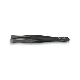 3 Claveles Pinça Depilar Larga Preta 8cm