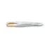 3 Claveles Pinza Depilar Ancha Punta Oro 8cm