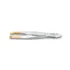3 Claveles Pinza Depilar Recta Punta Oro 8cm