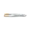 3 Claveles Pinza Depilar Recta Punta Oro 8cm