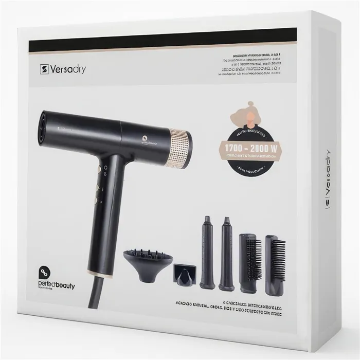 Perfect Beauty sèche-cheveux professionnel Versa Dry 6 en 1