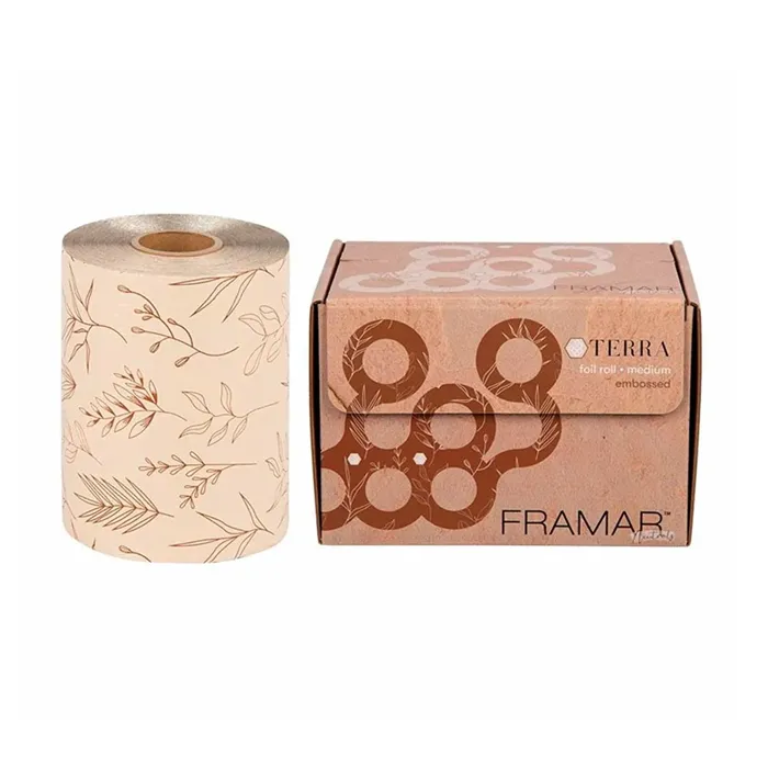 Framar Embossed Medium Rollo Aluminio 97m
