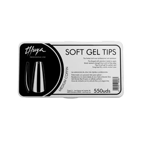 Thuya Soft Gel Tips Coffin Medium 550uds