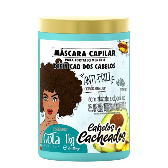 Gota DouradaMascara Fortalecimiento Cacheados1kg