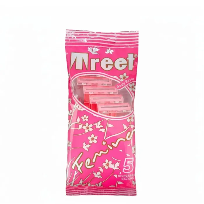 Treet Maquinilha de Barbear Descartável Rosa 5u/d
