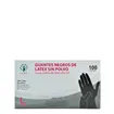 Guantes Latex Sin Polvo Negro 100uds