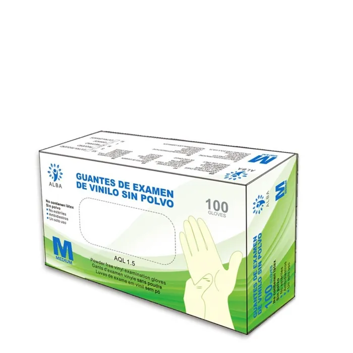 Luvas de Vinilo Sem Pó 100uds