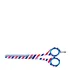 Bifull Ciseaux à effiler 5,5" Barber Line