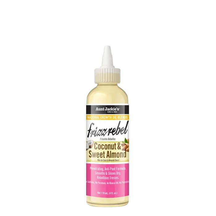 Aunt Jackie's Frizz Rebel Óleo de Coco & Amêndoa Doce 118ml