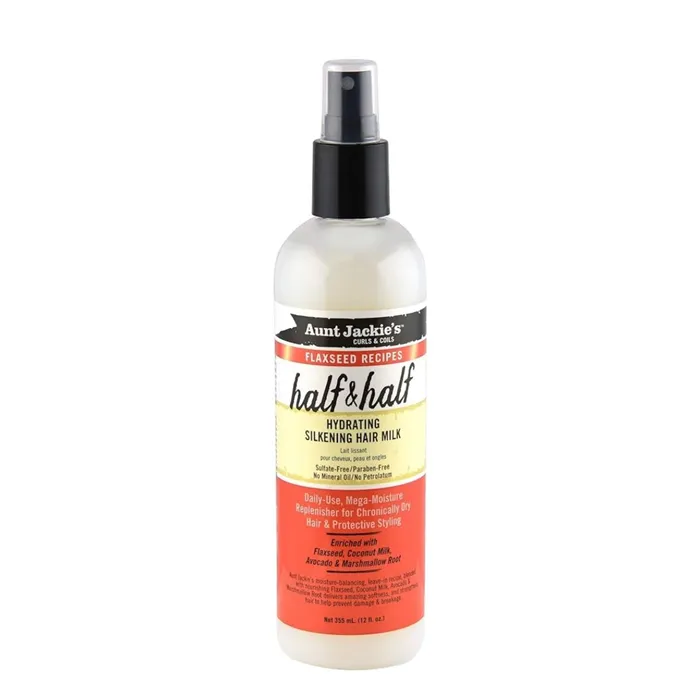 Leite Hidratante e Sedoso Cabelo Metade & Metade com Sementes de Linhaça Aunt Jackie's 355ml