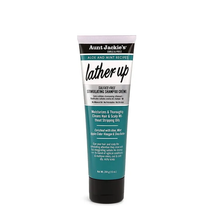Shampoing Crème Aunt Jackie's Aloe & Mint Leather Up 284 g