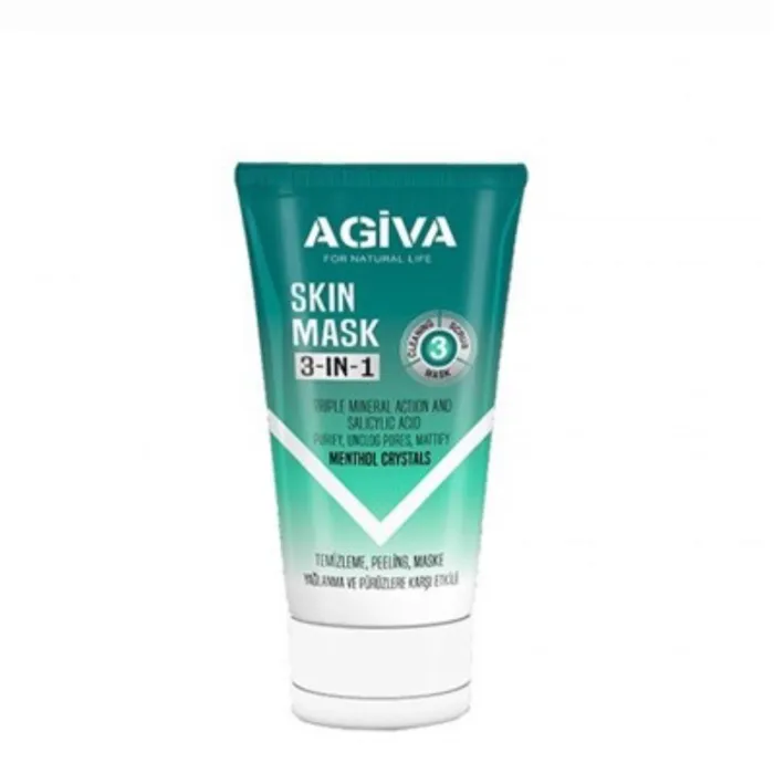 Máscara Skin Agiva 3 em 1 Cristais de Mentol 150ml