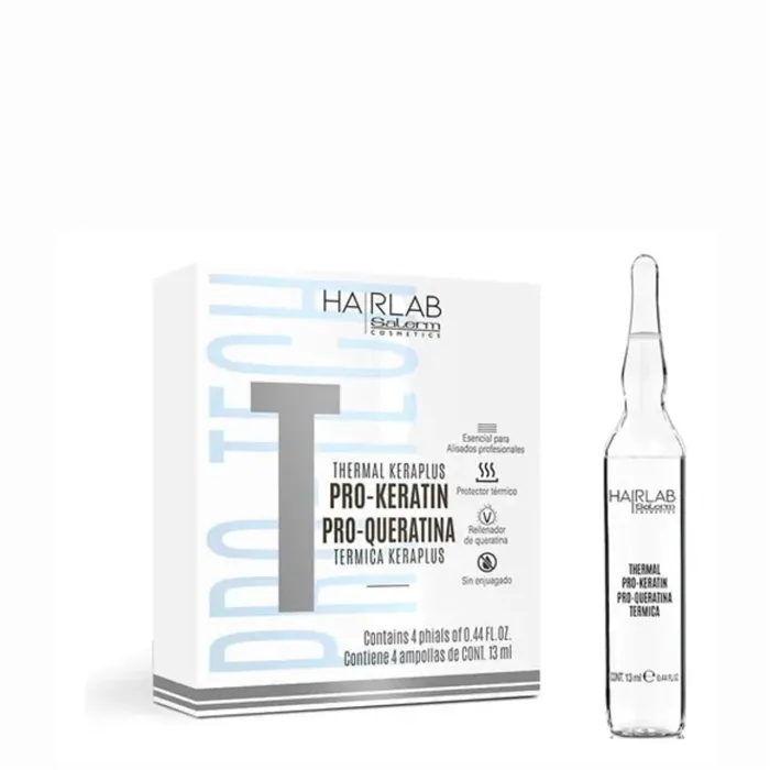 Tratamento Capilar Salerm HairLab Thermal Pro Queratina 4x13ml
