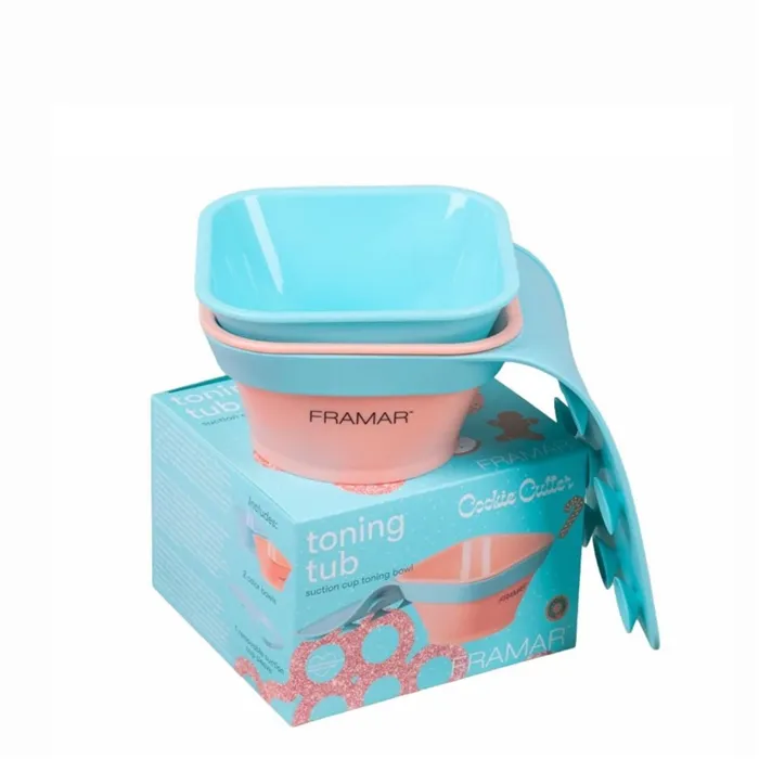 Framar Toning Tub Bol Coloration Avec Ventouses 2uds