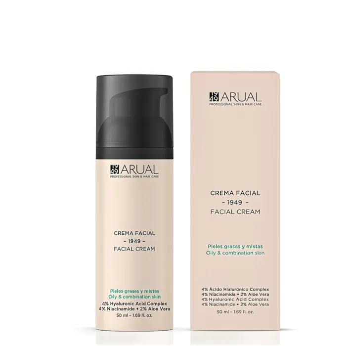 Arual Soin Visage Peaux Grasses et Mixtes 50 ml