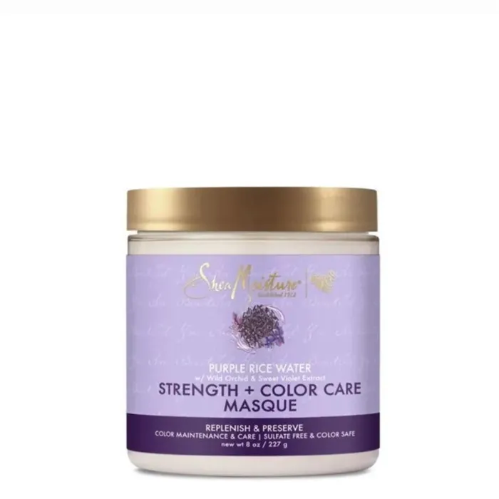 Masque Shea Moisture Eau de Riz Pourpre 227 g