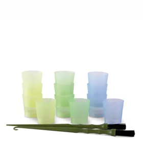 Kit Bifull 12 Copos de Tinta + 2 Palhetas