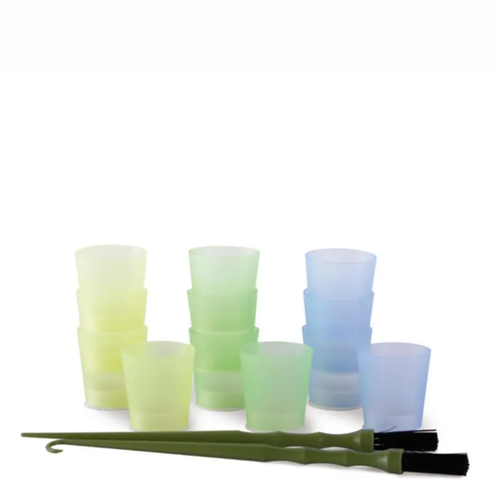 Bifull Kit 12 Vasos Tinte + 2 Paletinas