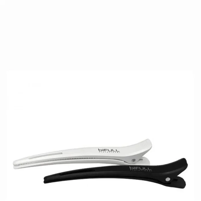 Bifull Pinça Pato Plástico Branco e Preto 6 unid.