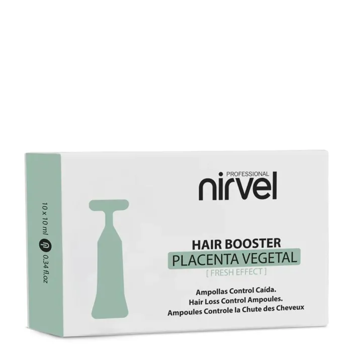 Nirvel Placenta Végétale en Ampoules Contre la Chute 10x10 ml