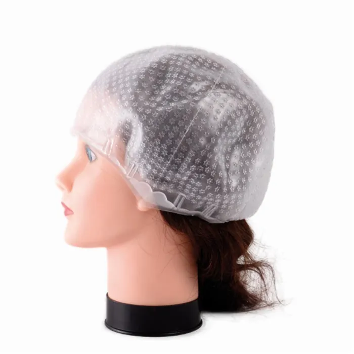 Bifull Touca Madeixas Silicone Transparente Estrelinhas