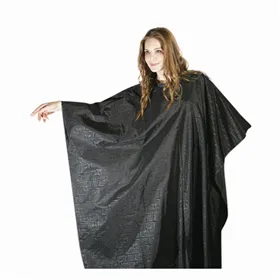 Bifull Cape de coupe noire décorée motif carbone