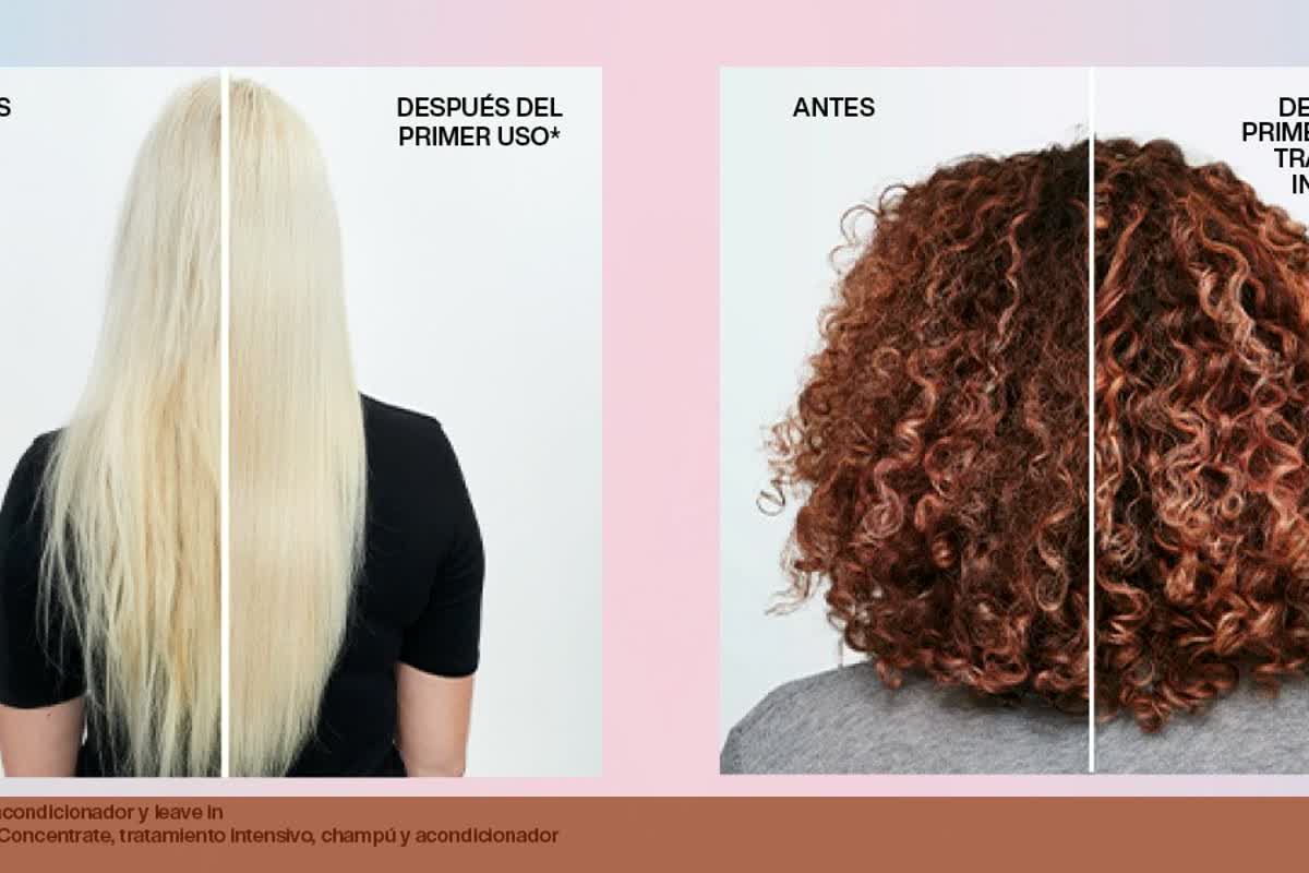 Visuel adapté sur la finition cosmétique et la routine de réparation pour cheveux sensibilisés