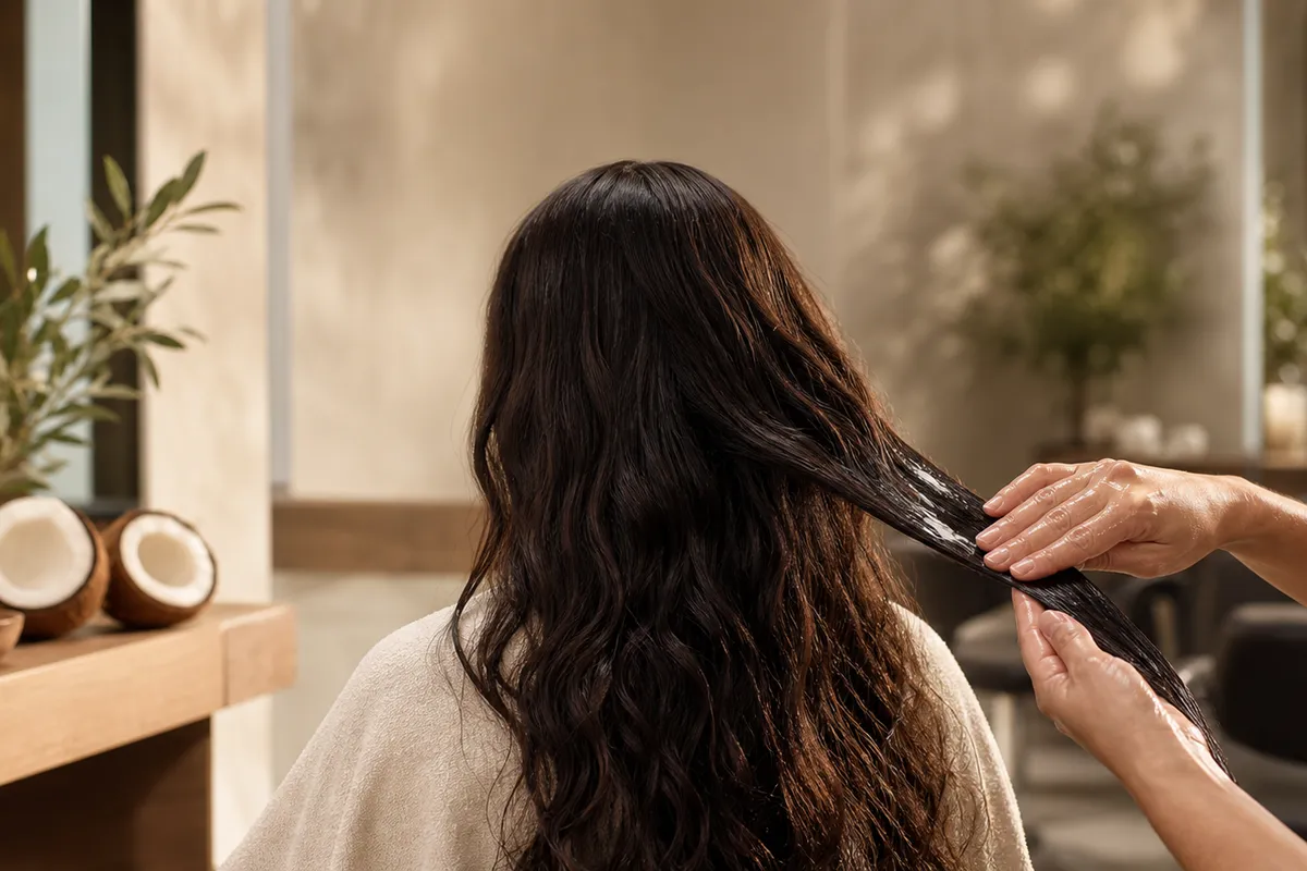 Cheveux ondulés : soins avec huile capillaire