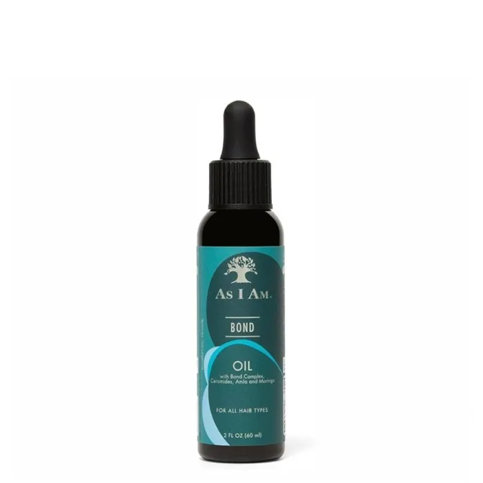 As I Am Huile Bond 60 ml de PeluqueriaShop pour sceller la brillance et contrôler les frisottis