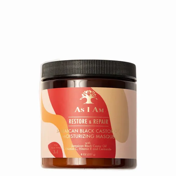 As I Am Masque Repair Restore pour un traitement hebdomadaire des cheveux bouclés endommagés