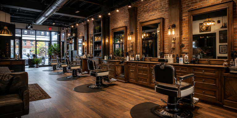 Coworking de barbier : guide complet pour créer ou choisir votre espace partagé Coworking de barbería con sillones profesionales y estaciones de trabajo
